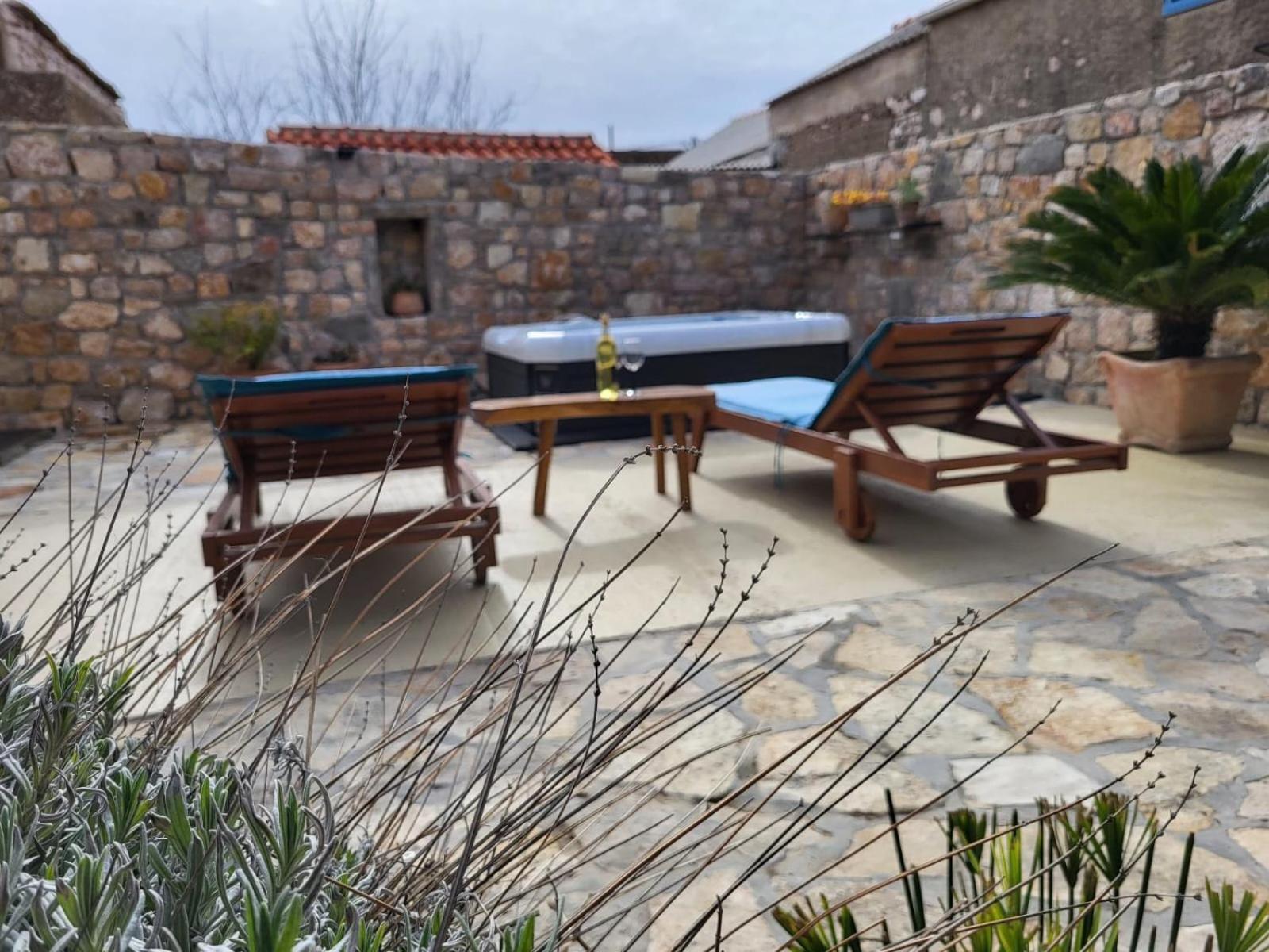Villa Stone House Knezevic Vinjerac Esterno foto